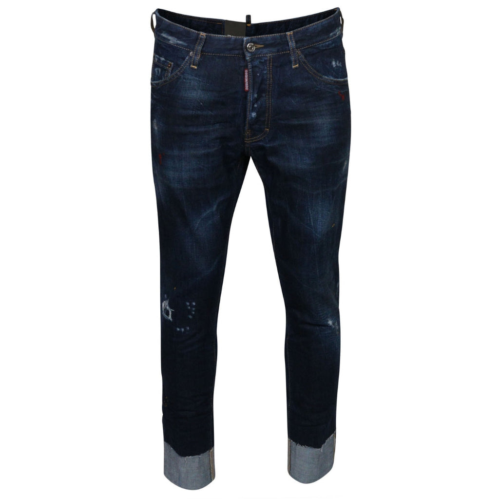 DSQUARED2 S74LB0934 S30309 COOL GUY CROPPED 470 BLUE JEANS Mens 52