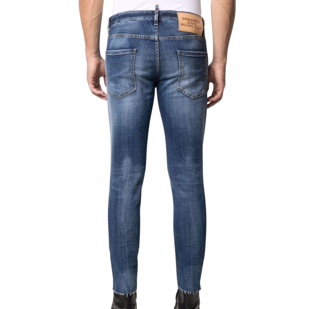 DSQUARED2 COOL GUY CROPPED S74LB0966 S30664 470 NAVY BLUE JEANS Mens 46