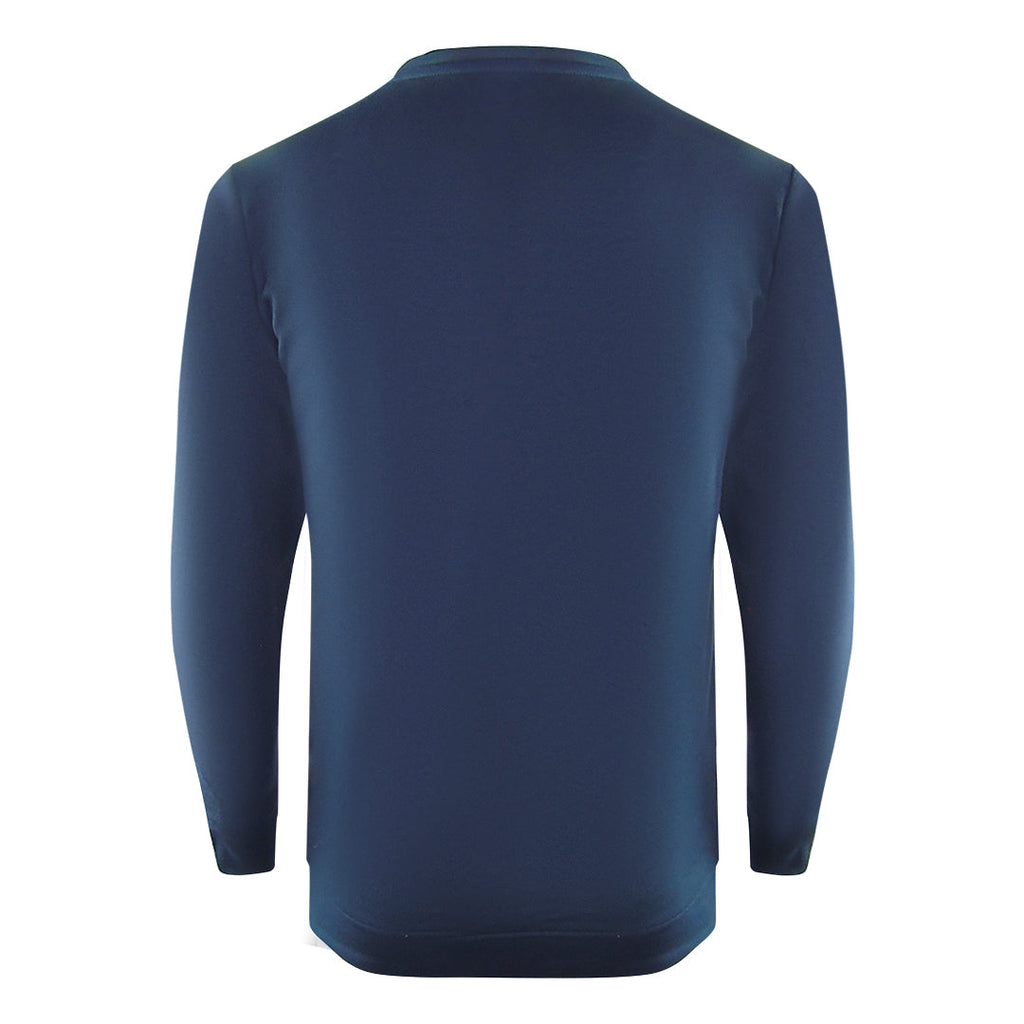 Cavalli Class Diamond Tiger Design Navy Blue Sweatshirt - Style Centre Wholesale