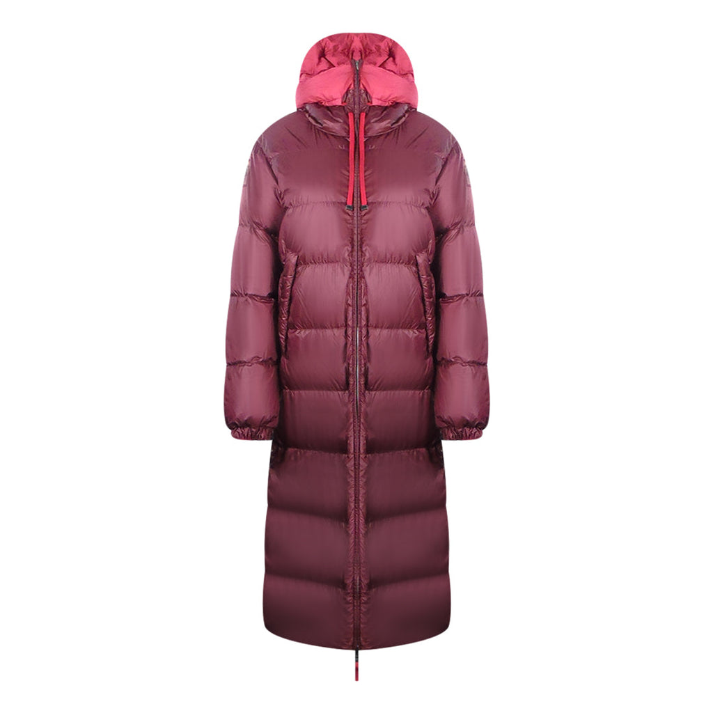 Parajumpers Sleeping Bag Reversible Red Long Hooded Down Jacket S