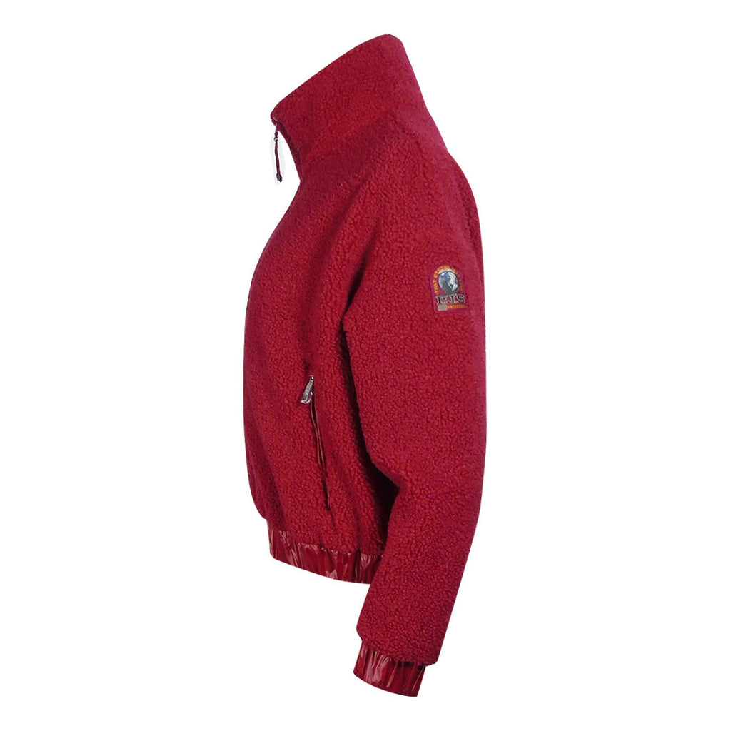 Parajumpers Zip Up Fleece Red Oversized Sweatshirt S