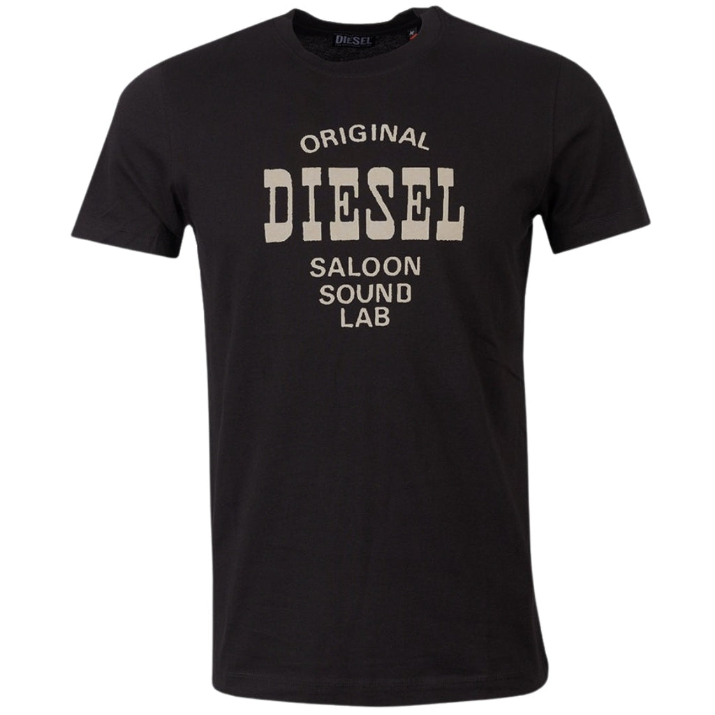 Diesel Saloon Sound Lab Logo Black T-Shirt S