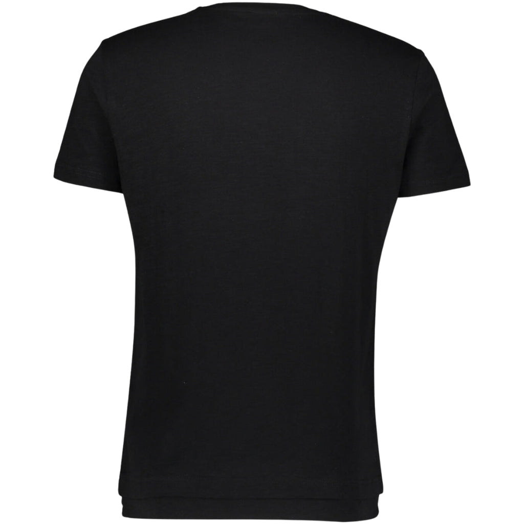 Diesel Tonal Logo V-Neck Black T-Shirt S