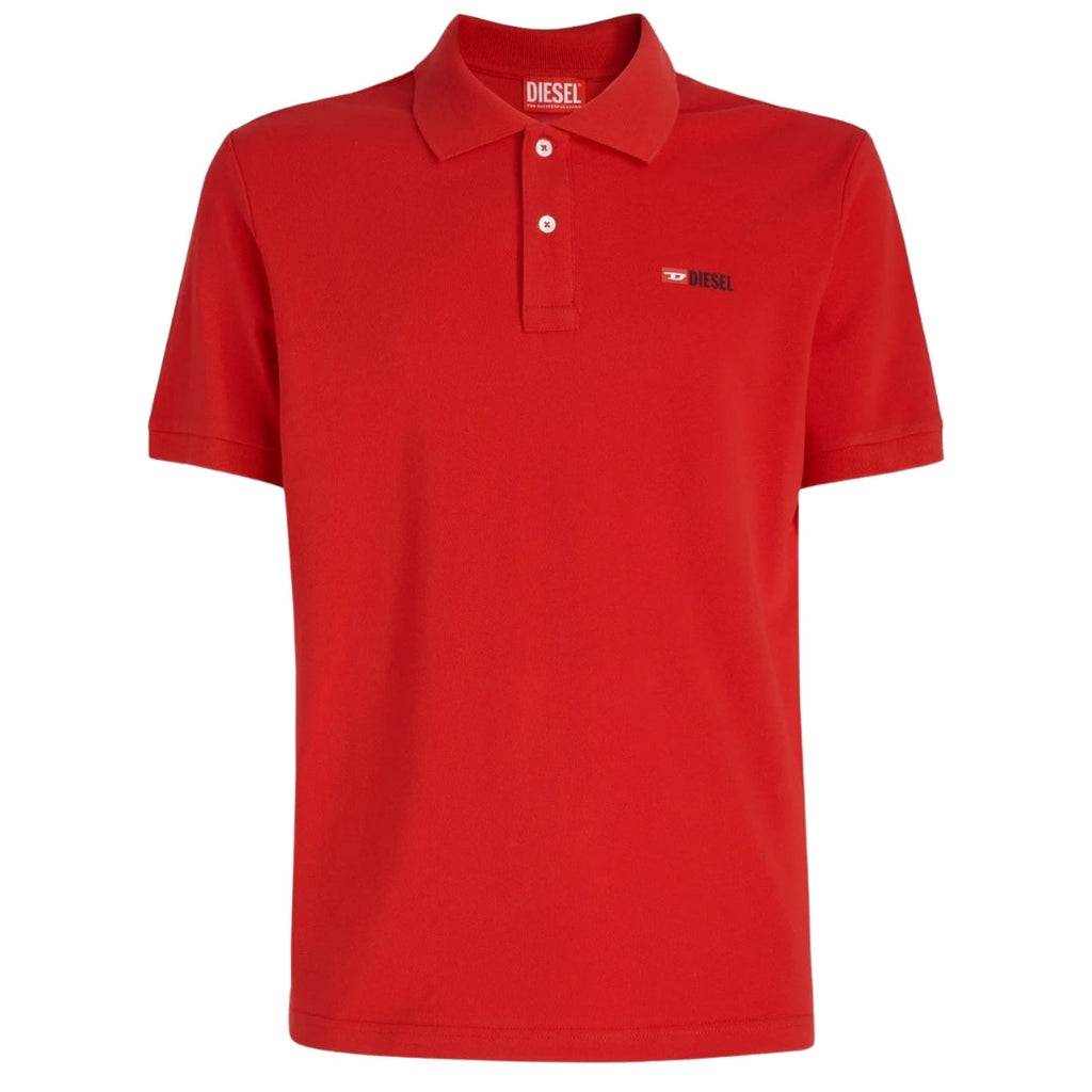 Diesel T-Smith-Div Red Polo Shirt S