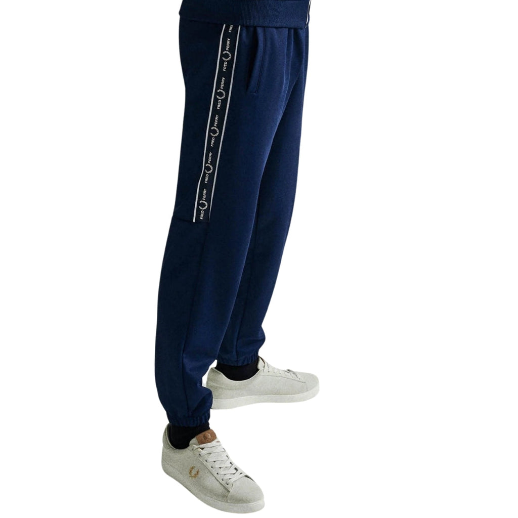 Fred Perry Taped Panel French Navy Blue Sweatpants