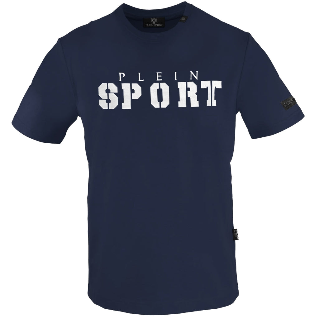 Plein Sport Bold Sport Logo Navy Blue T-Shirt S