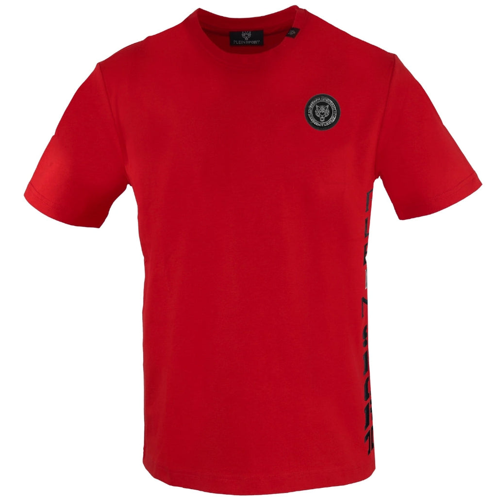 Plein Sport Bold Side Logo Red T-Shirt S