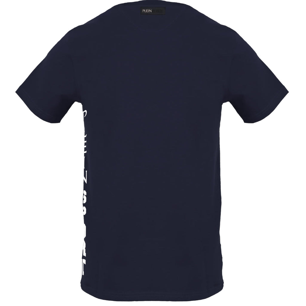 Plein Sport Bold Side Logo Navy Blue T-Shirt S