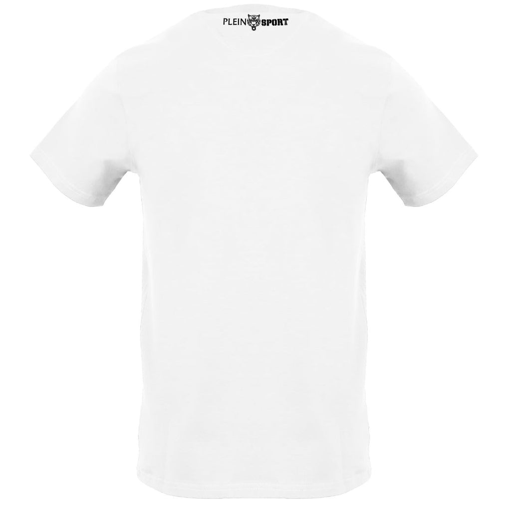 Plein Sport Large Signature Logo White T-Shirt S