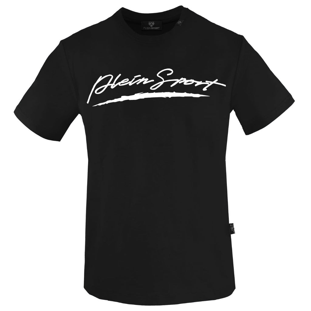 Plein Sport Large Signature Logo Black T-Shirt S