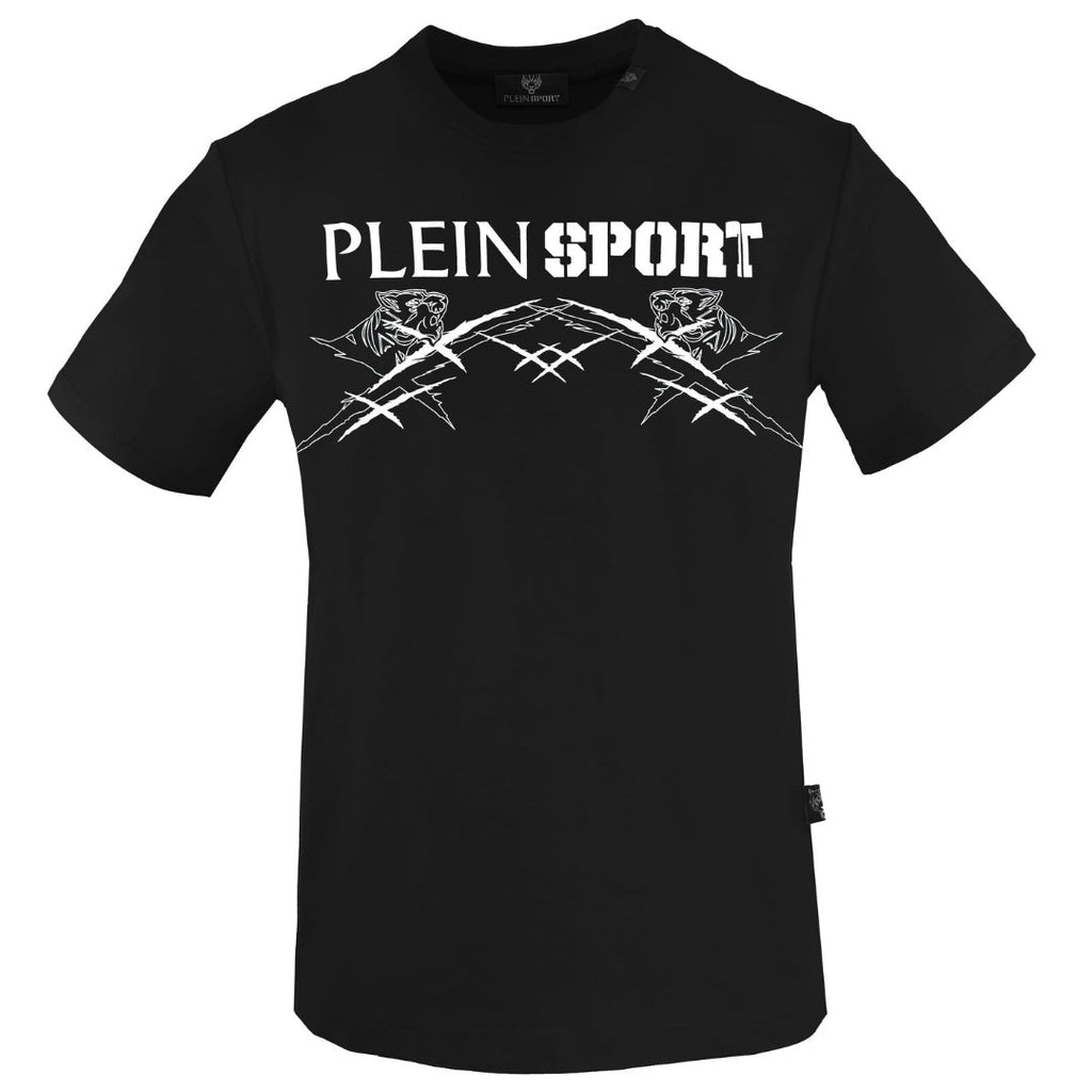 Plein Sport Large Tiger Scratch Logo Black T-Shirt S