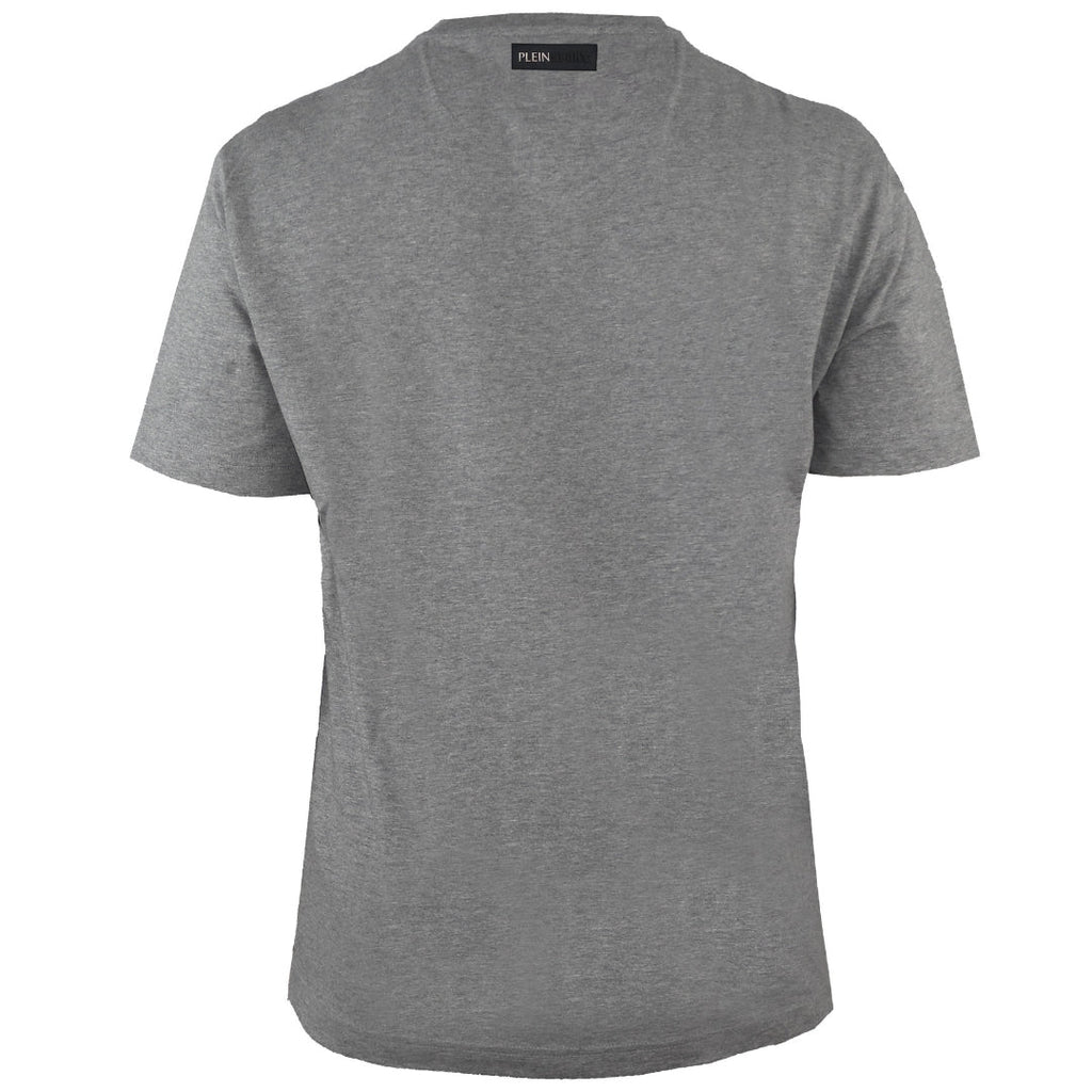 Plein Sport Scratched Logo Grey T-Shirt S