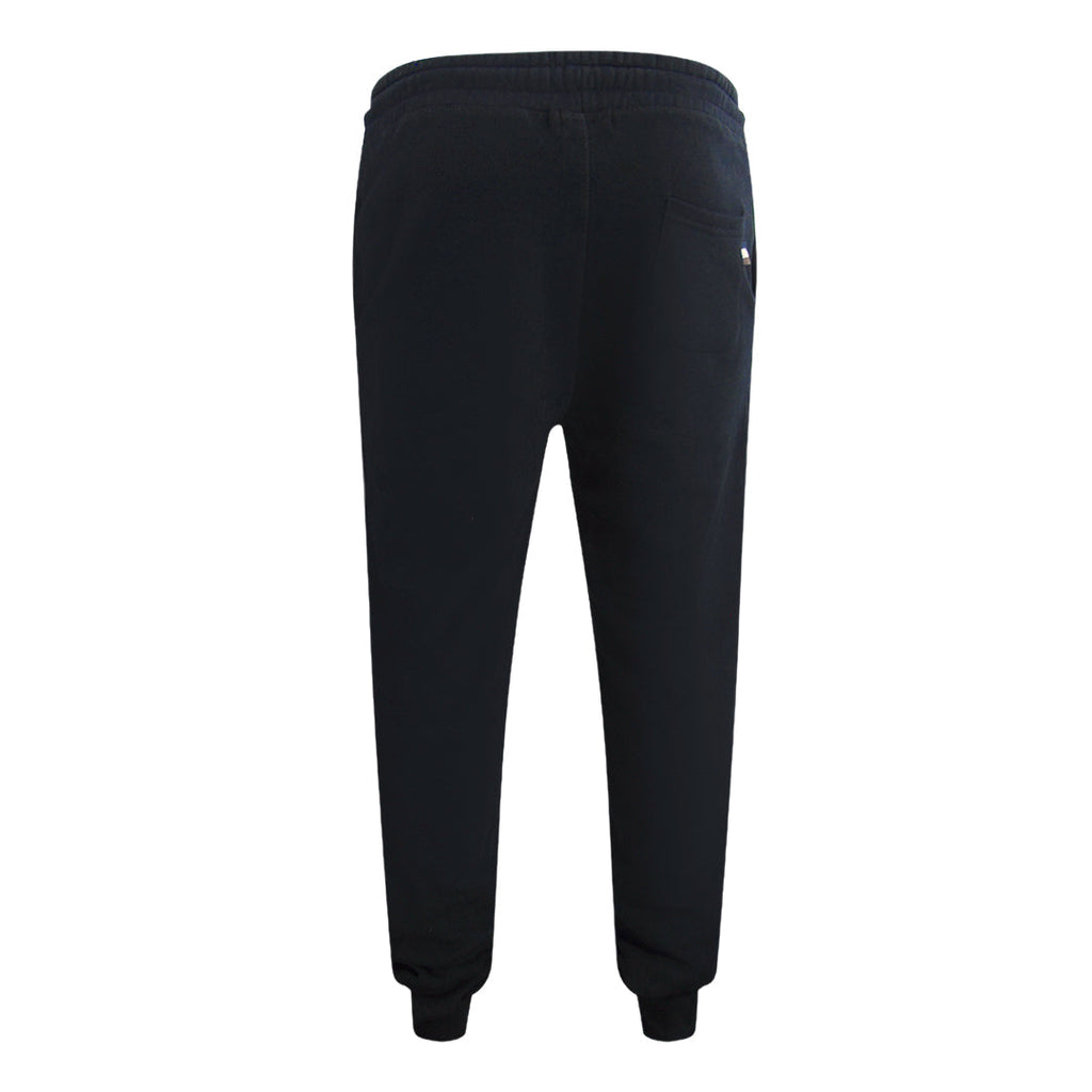 Aquascutum Active Basic Rib Track Pant Black Sweatpants TR001 16 - Style Centre Wholesale