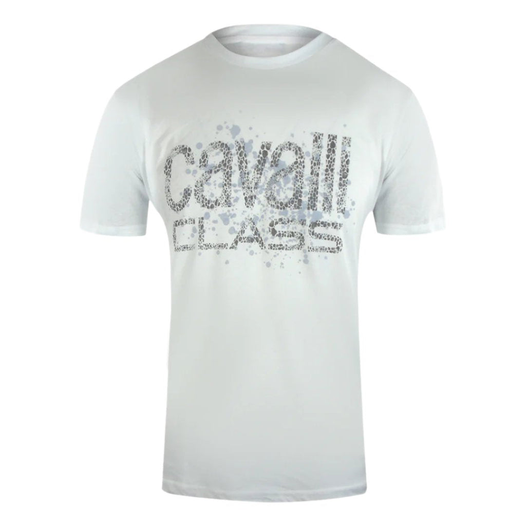Cavalli Class Txt60D Jd060 00533 Off White T-Shirt Mens M