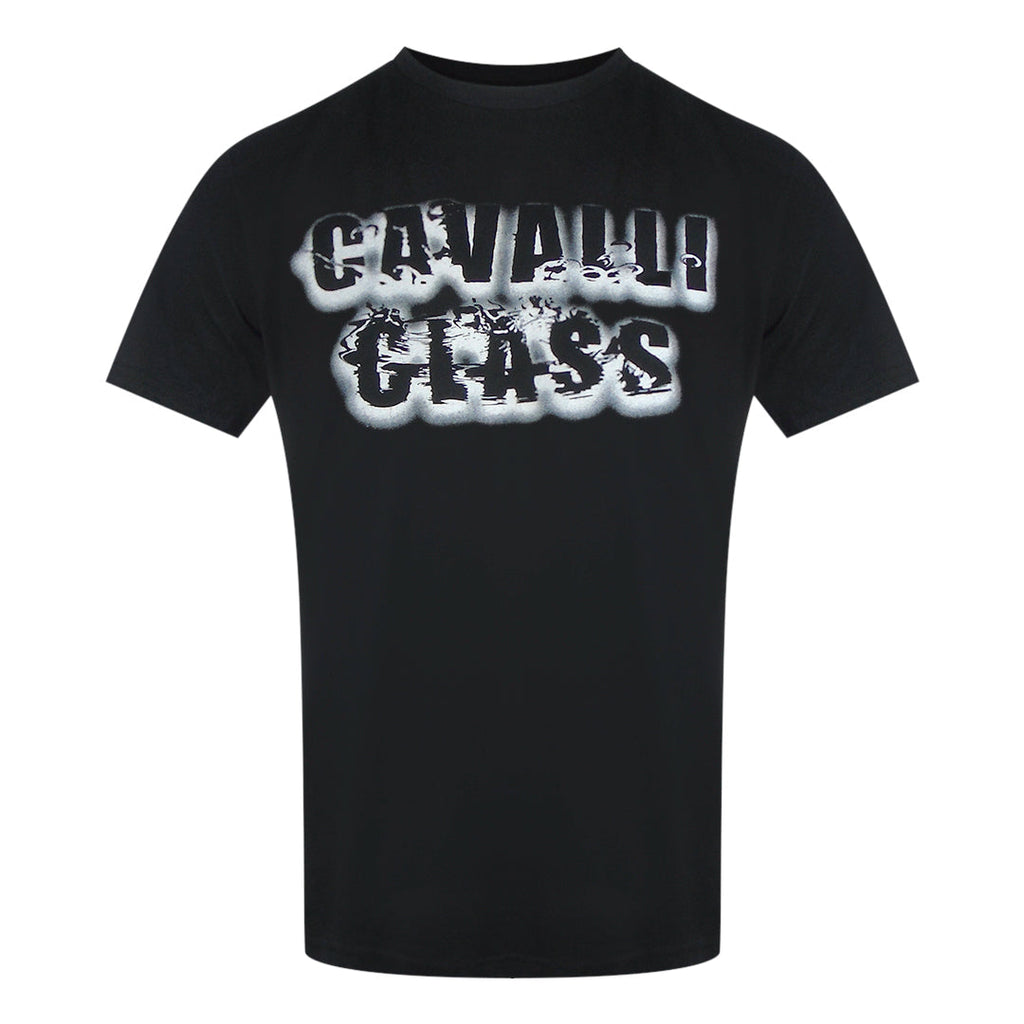 Cavalli Class Txt61C Jd060 05051 Black T-Shirt Mens M
