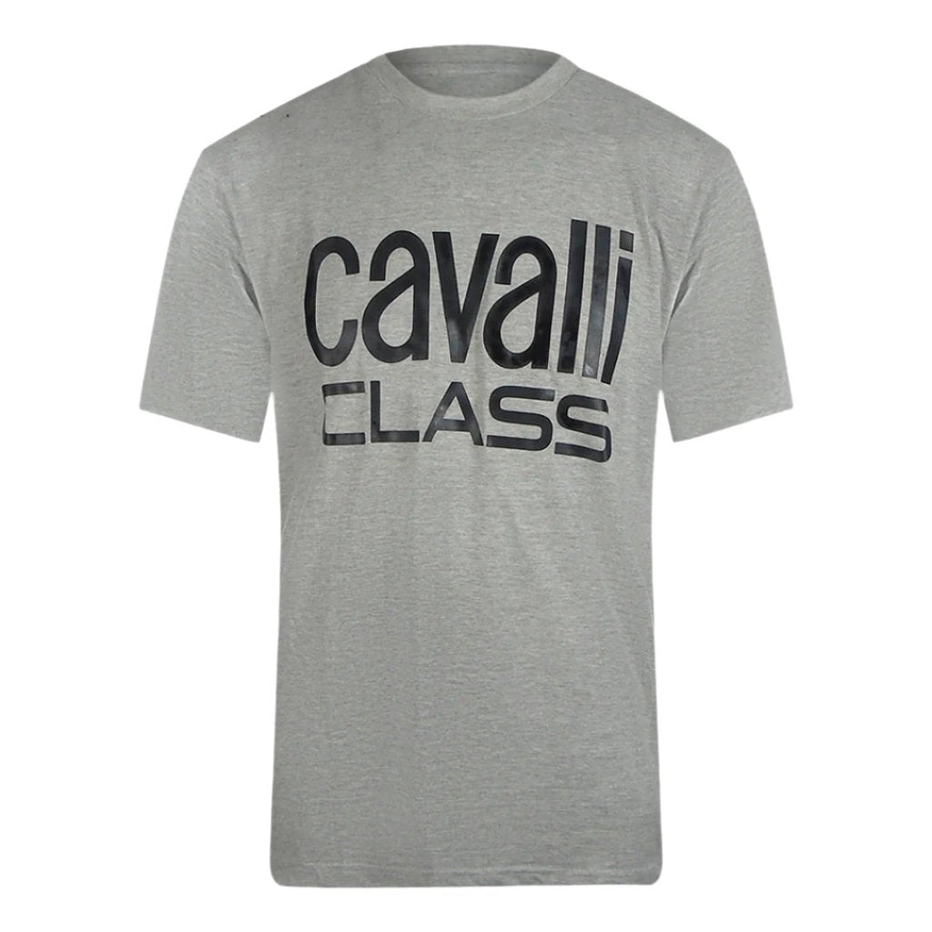 Cavalli Class Txt61F Jd060 05014 Grey Melange T-Shirt Mens M