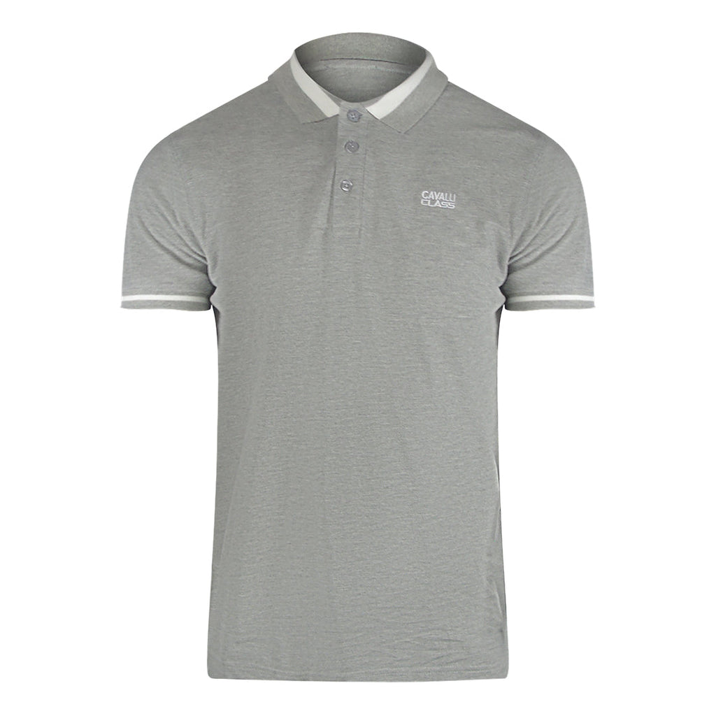 Cavalli Class Txt64R Kb002 05001 Grey S S Polo Mens - Style Centre Wholesale