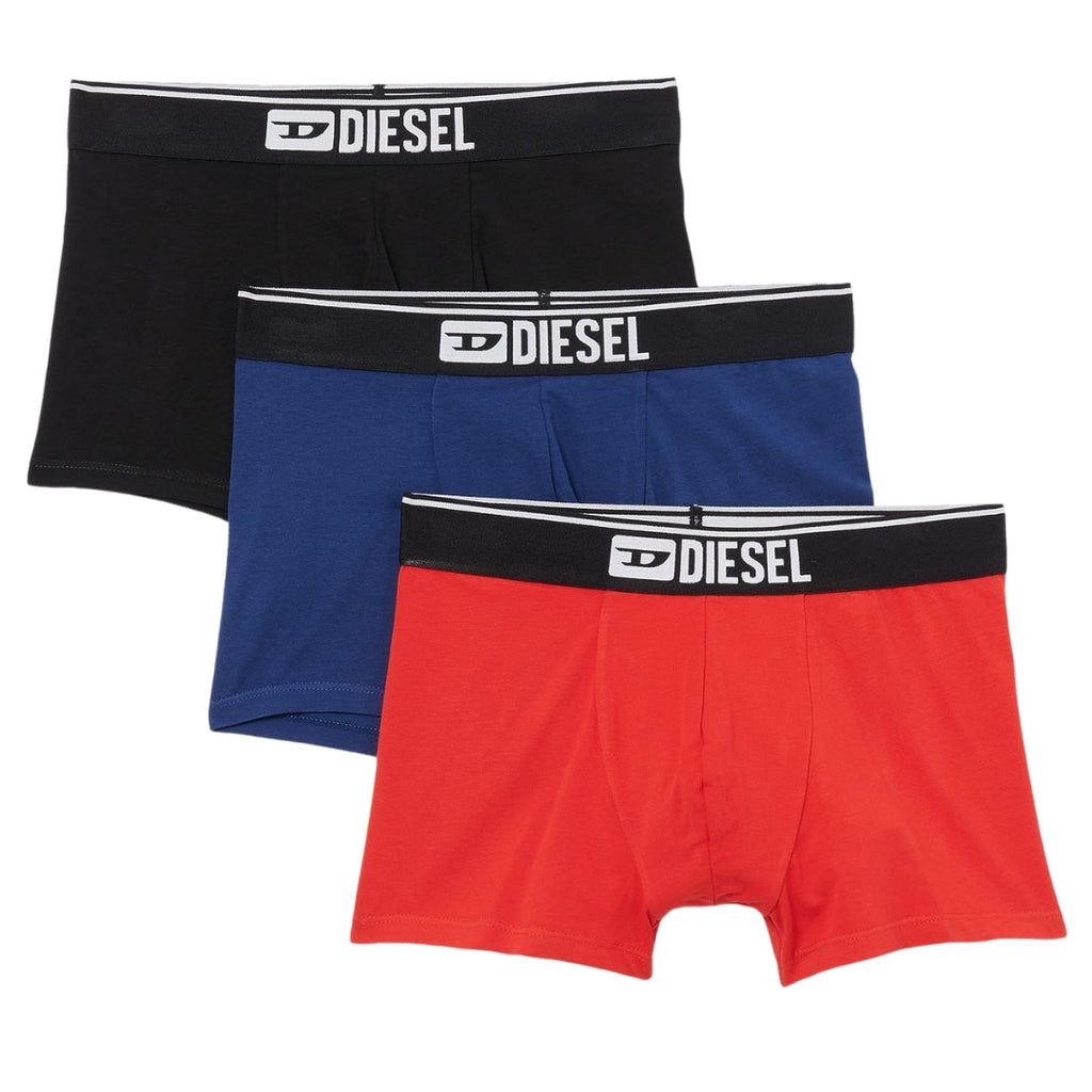 Diesel Bold Logo Plain Boxer Shorts Three Pack S