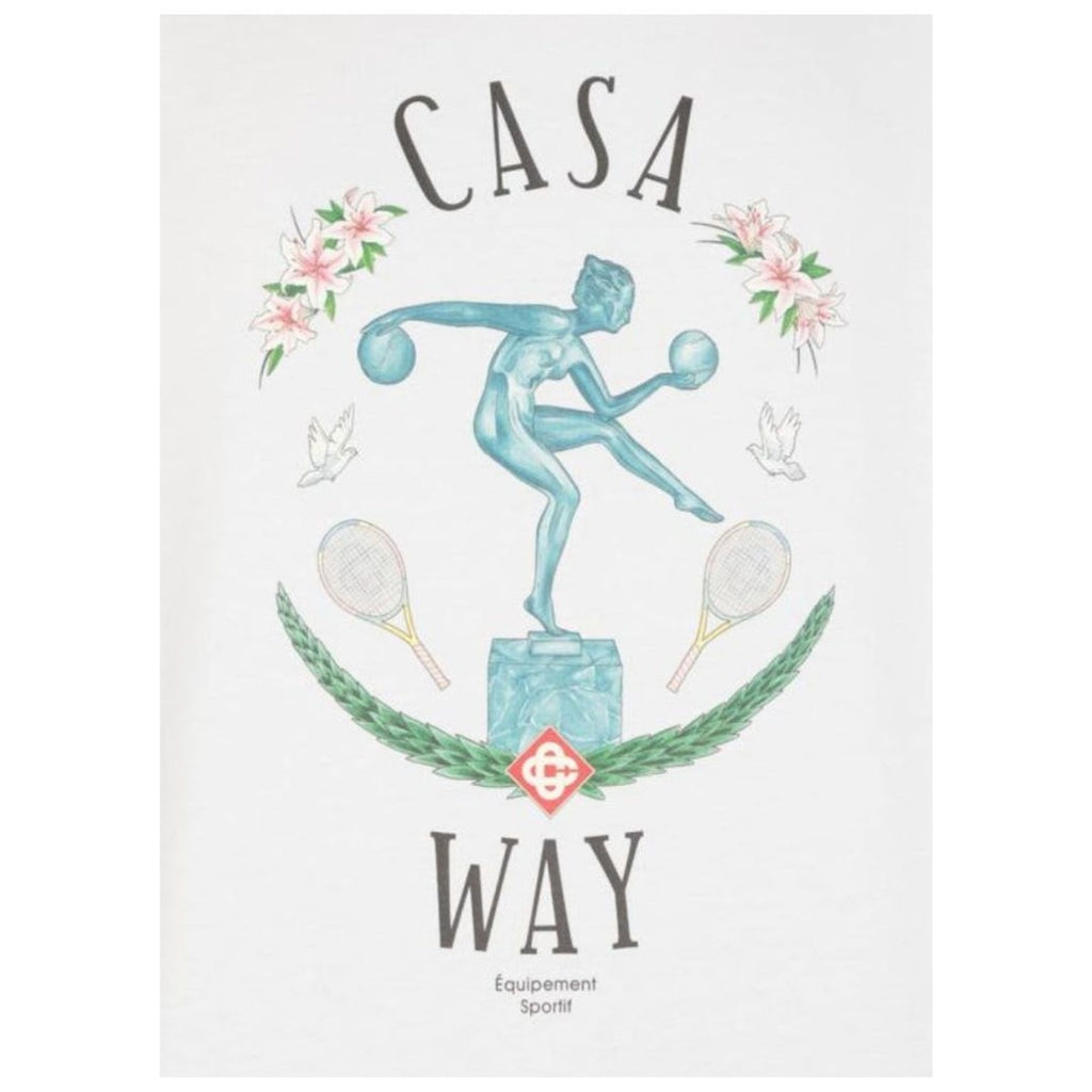 Casablanca Statue En Marbe Design White T-Shirt S