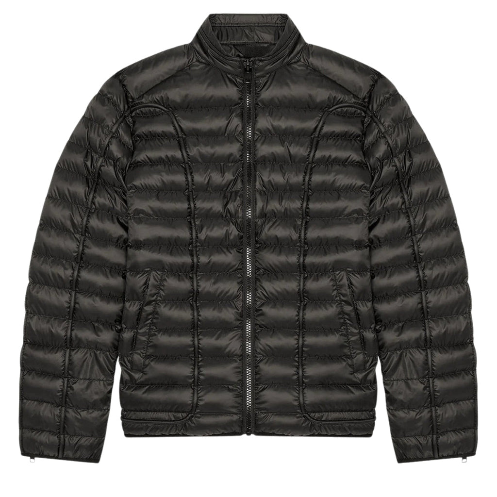 Diesel Plain Black Padded Jacket S