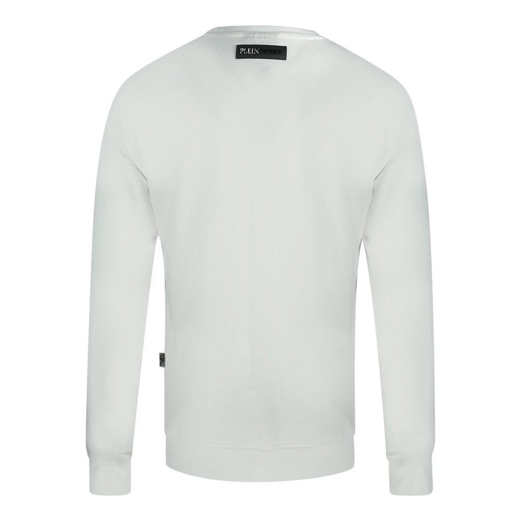 Plein Sport Black Natural Born Winner Logo White Jumper S