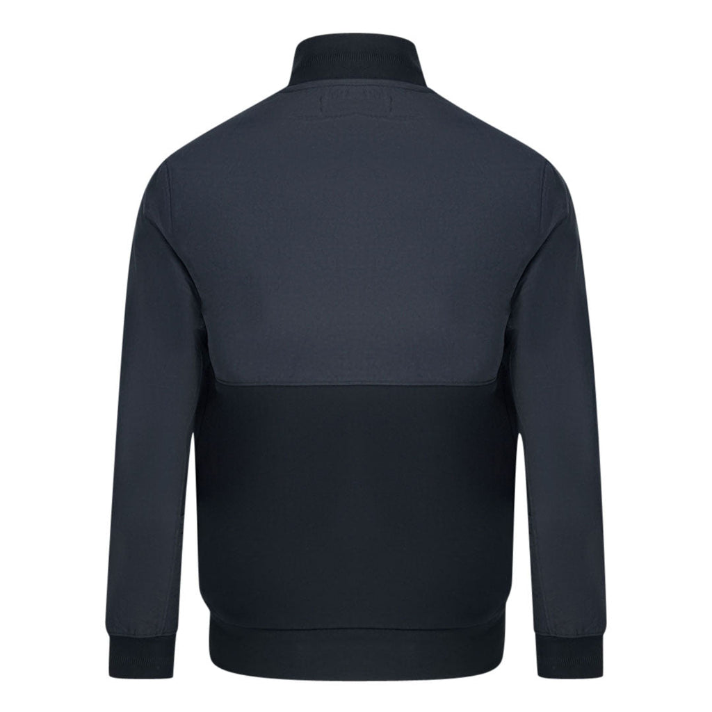 Fred Perry Woven Panel Blue Track Jacket - Nova Clothing