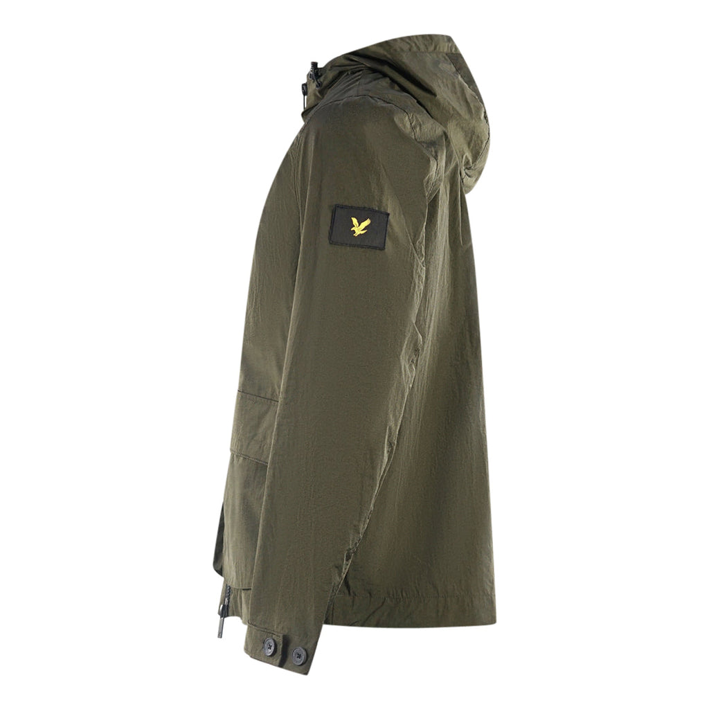 Lyle Scott Plain Hooded Green Jacket - Style Centre Wholesale