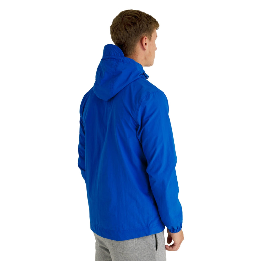 Lyle & Scott Branded Bright Blue Hooded Short Lightweight Jacket L