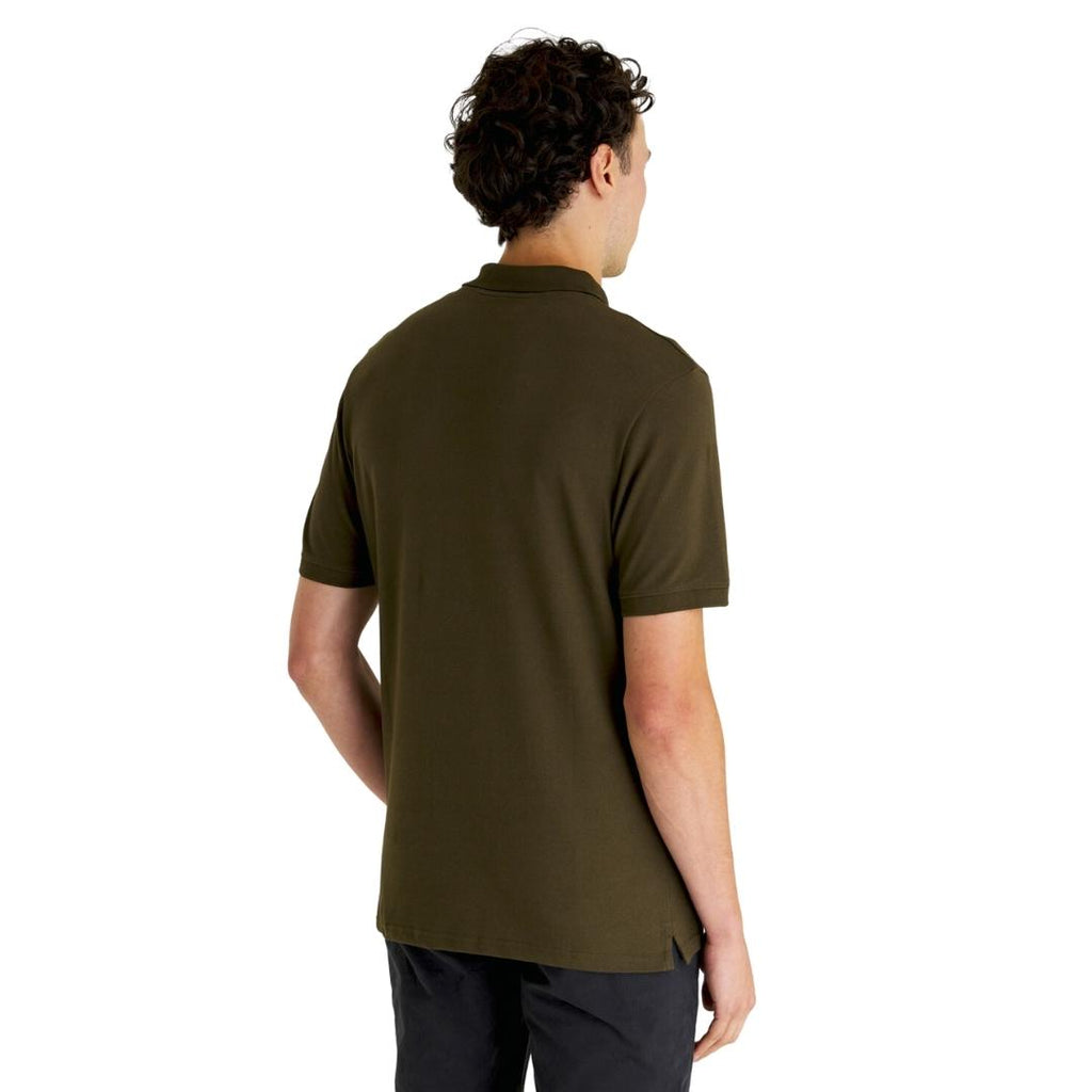 Lyle Scott Branded Chest Logo Olive Polo Shirt - Style Centre Wholesale