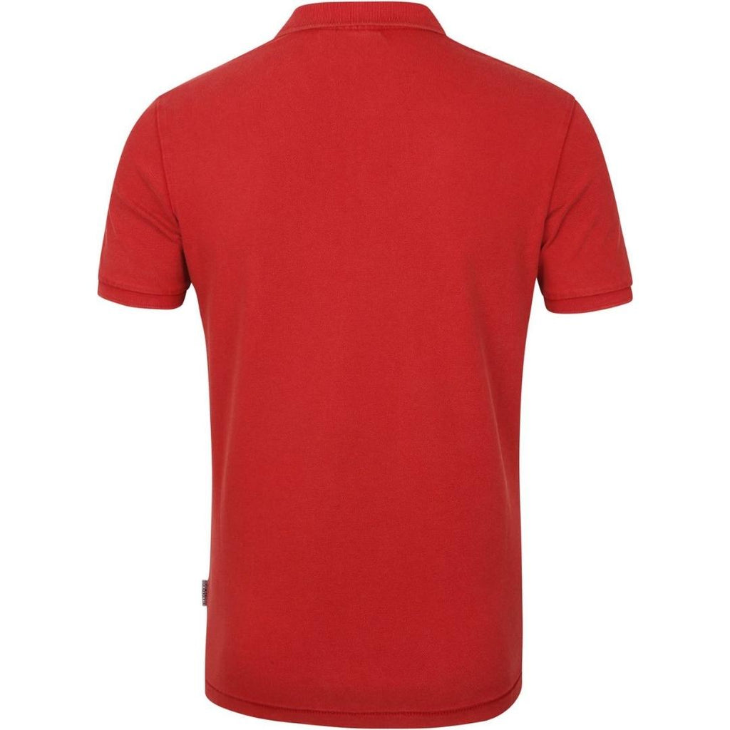 Napapijri ELBAS 4 Logo Old Red Polo Shirt - Nova Clothing