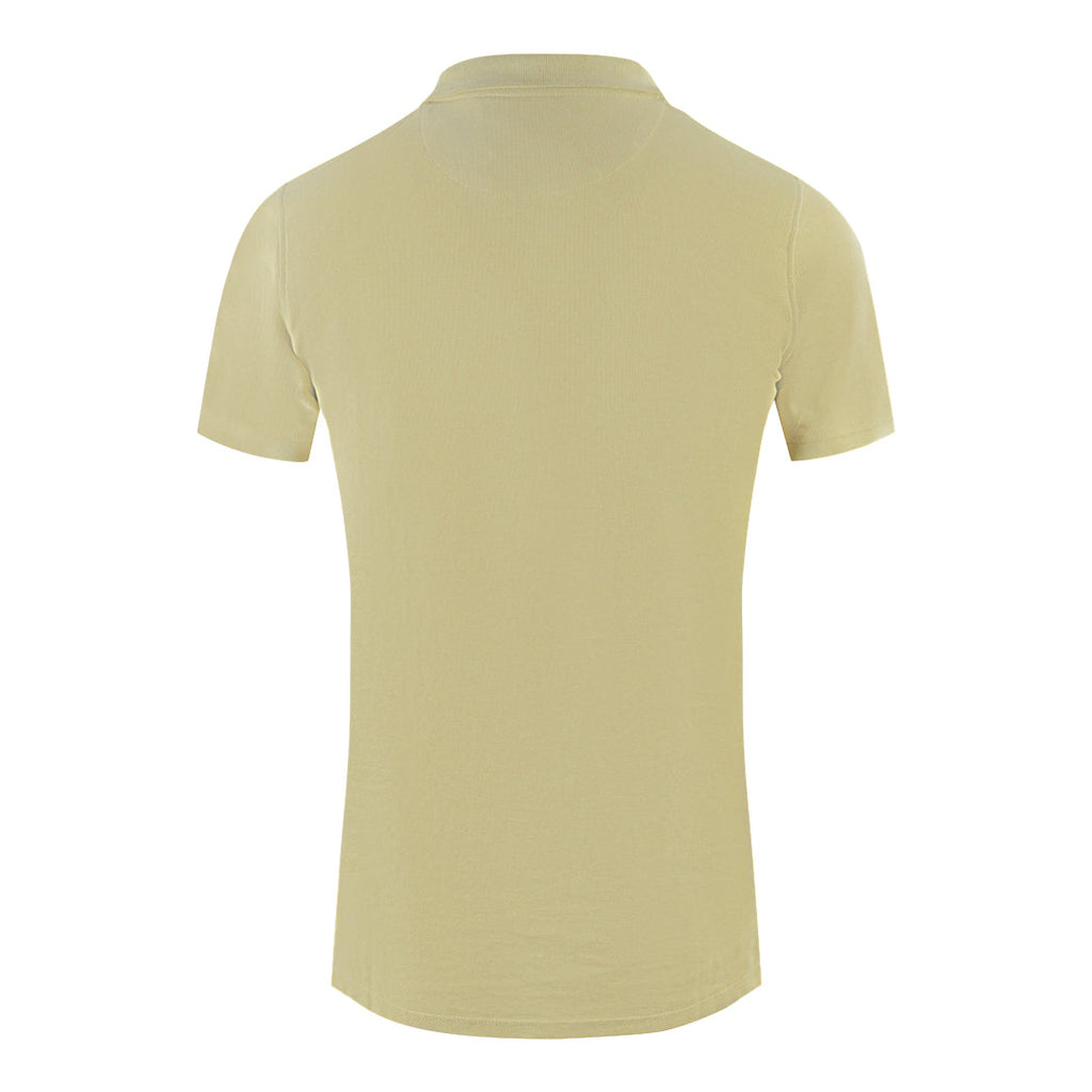 Aquascutum Boxed Logo Beige Polo Shirt - Style Centre Wholesale