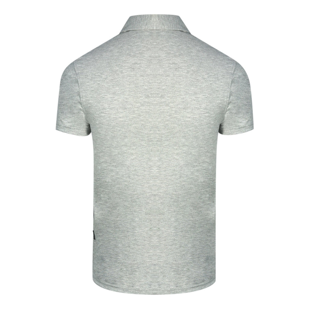 Aquascutum Signature Logo Grey Polo Shirt - Style Centre Wholesale