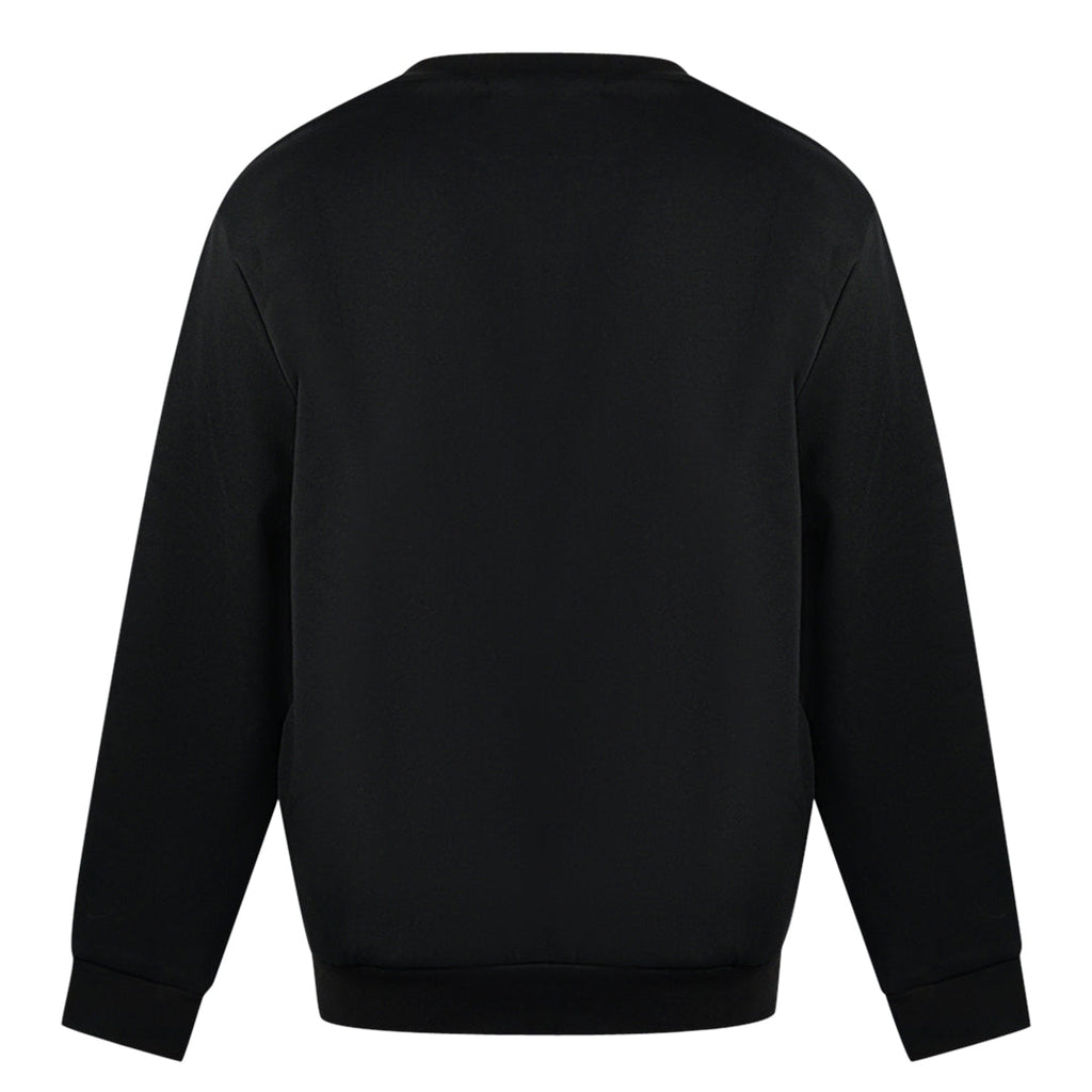 Cavalli Class Leopard Print Logo Black Jumper - Style Centre Wholesale