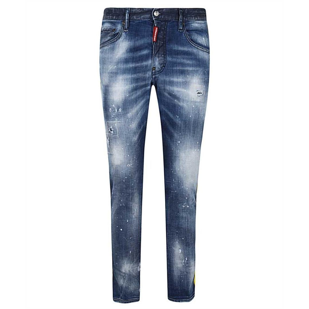 Dsquared2 Skater Jean Maple Leaf Tape Jeans - Nova Clothing