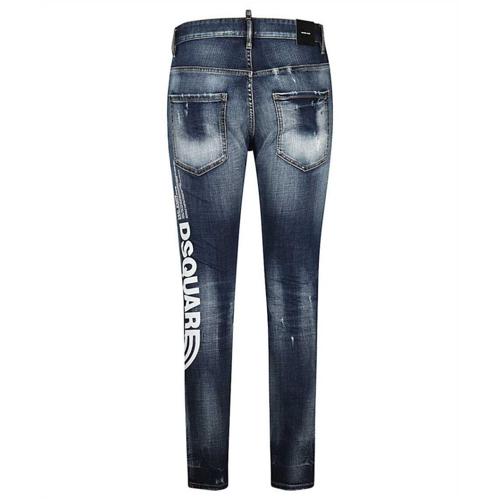 Dsquared2 Skater Jean Large Print Jeans - Nova Clothing