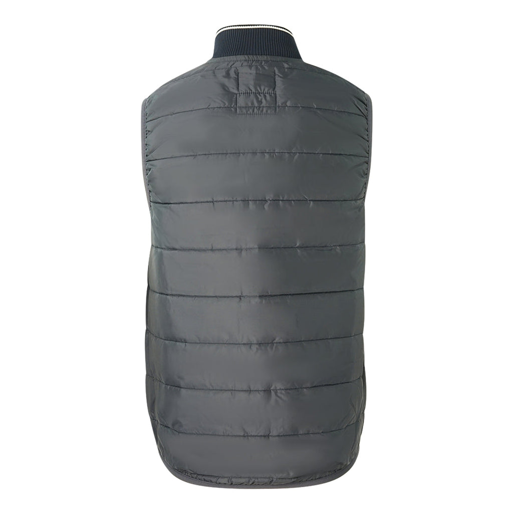 Fred Perry x Lavenham Quilted Blue Gilet Jacket - Nova Clothing