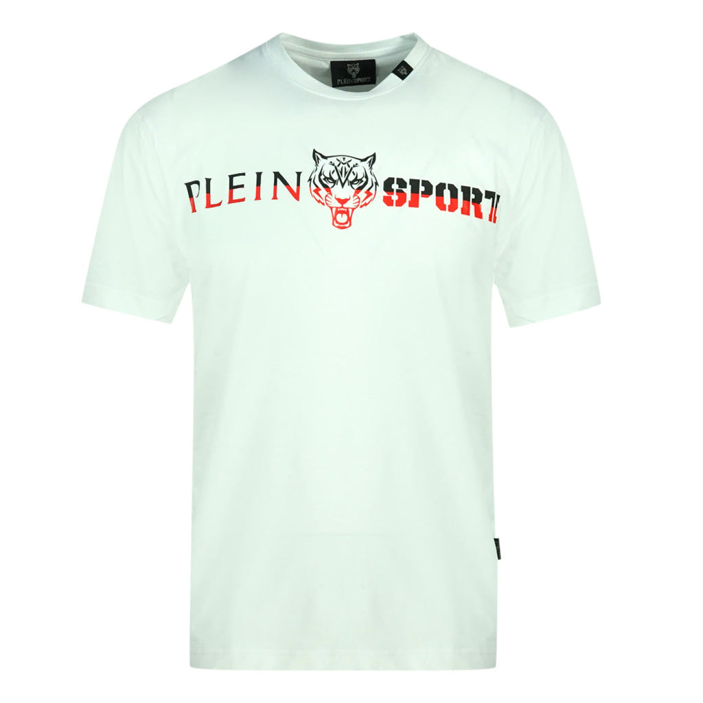 Plein Sport Bold Split Logo White T-Shirt L