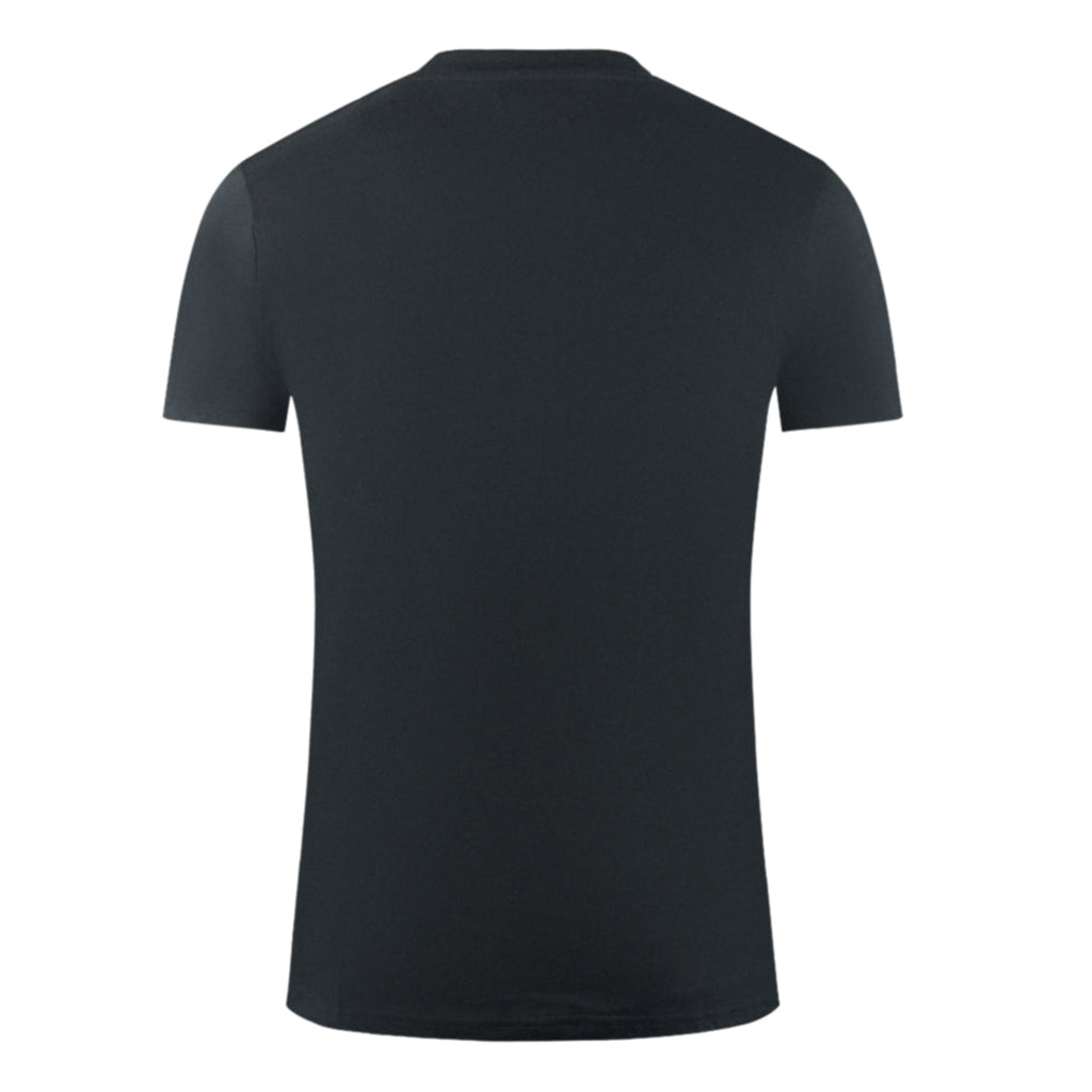 Aquascutum London Aldis Brand Logo Black T Shirt - Style Centre Wholesale