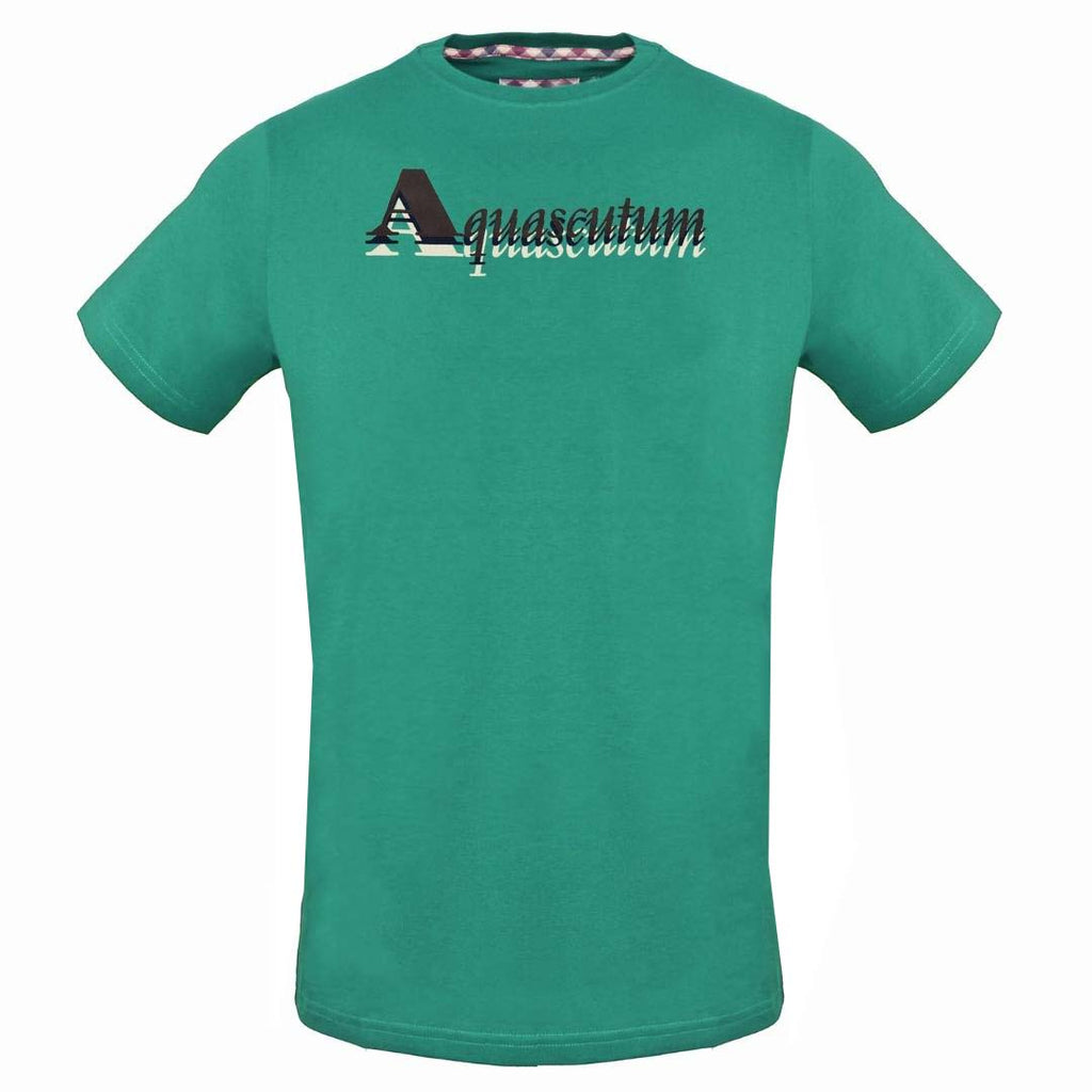 Aquascutum Layered Logo Green T-Shirt - Nova Clothing