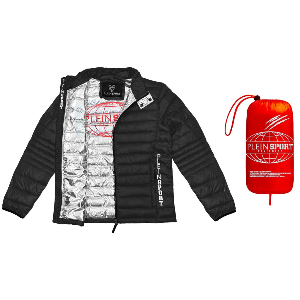Plein Sport Plain Padded Black Jacket - Style Centre Wholesale