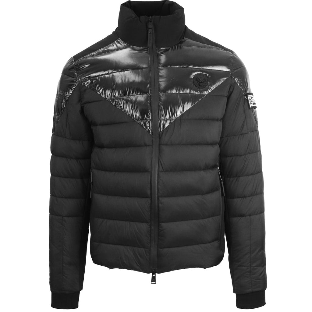 Plein Sport Plain Quilted Black Jacket - Style Centre Wholesale