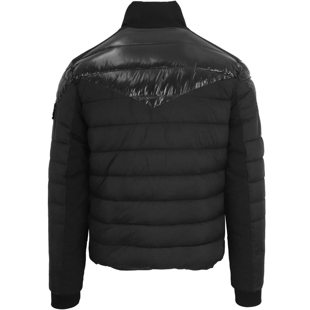Plein Sport Plain Quilted Black Jacket - Style Centre Wholesale