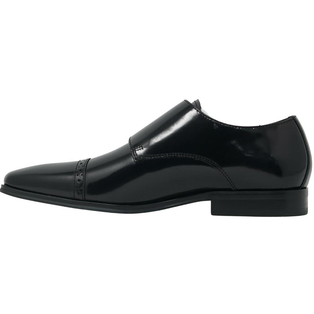 Versace Collection Monk Leather Black Shoes - Nova Clothing