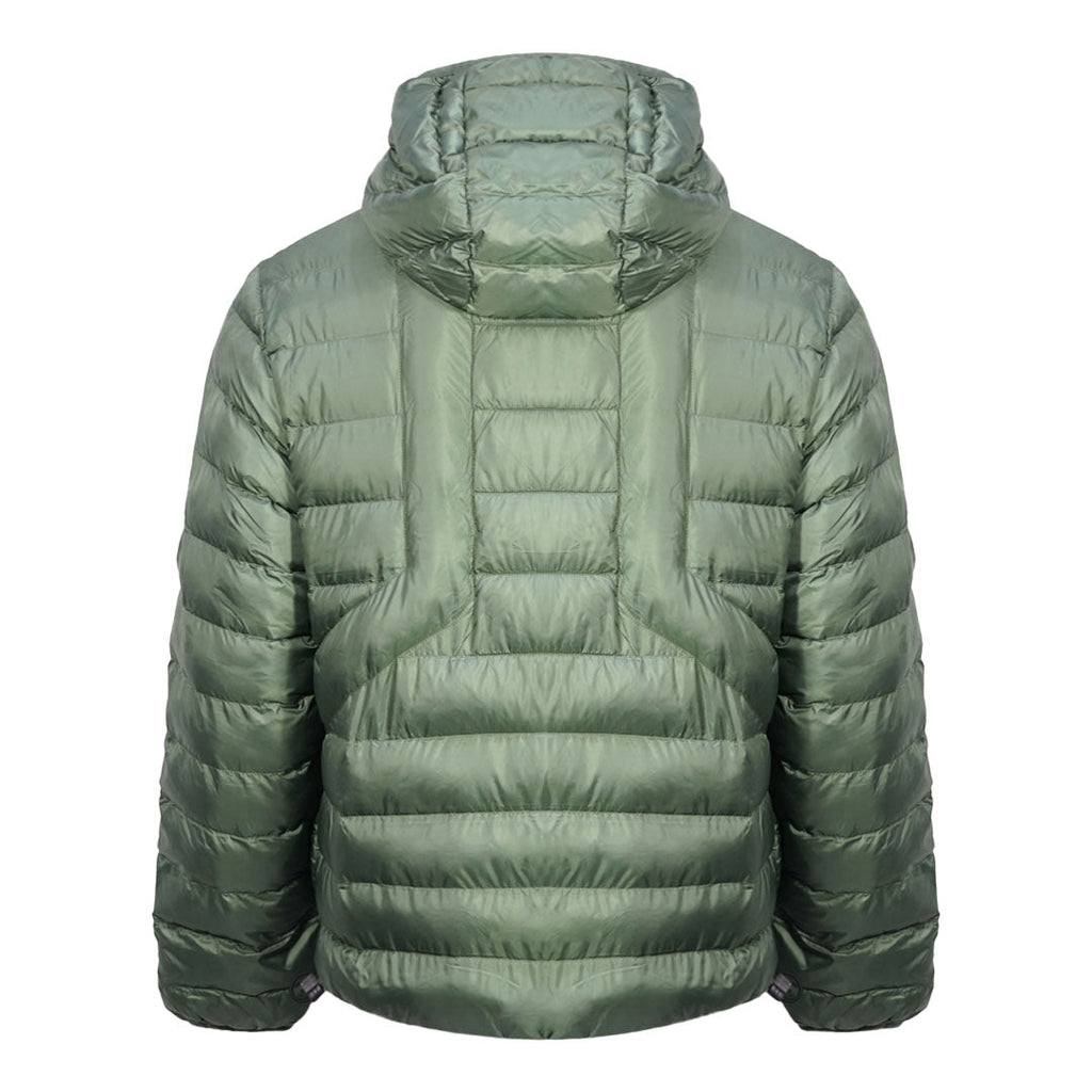 Diesel Plain Quilted Green Hooded Padded Jacket XL